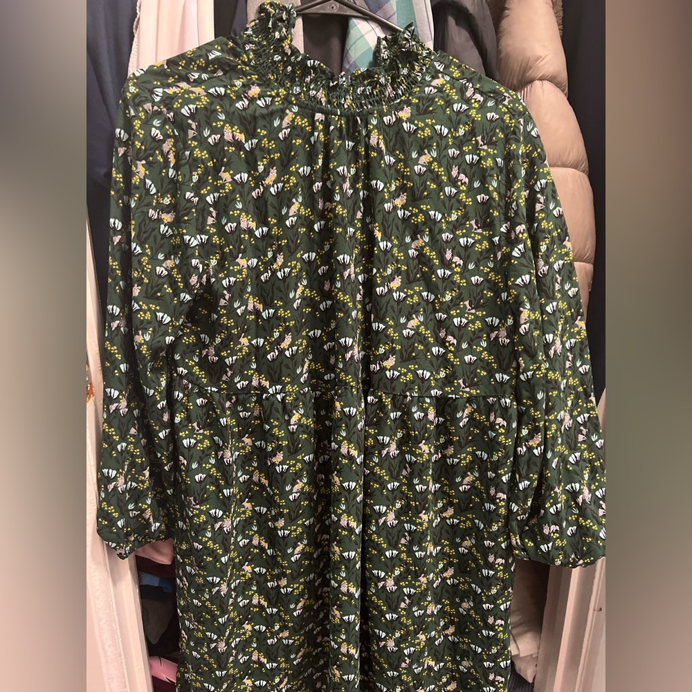 Floral Green Dress